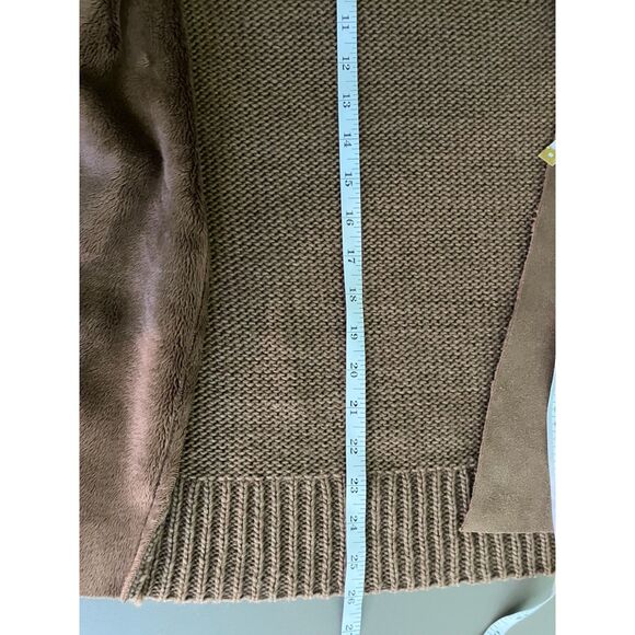 Tribal faux fur wool blend cardigan - Picture 7 of 8